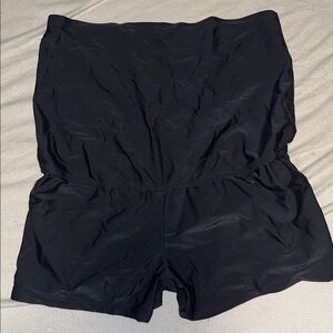 Black Women’s High-Waist Lounge Shorts